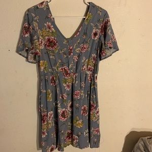 Flower print dress